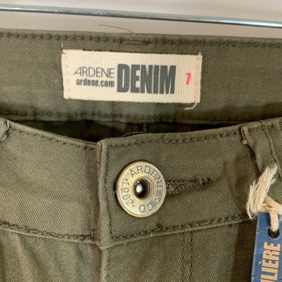 Ardene Dark Olive Green Denim Jeggings Jeans NWT - Picture 7 of 8